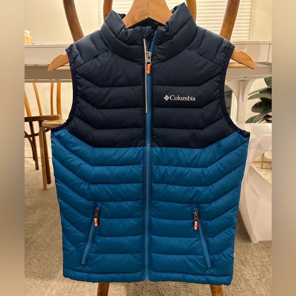Boys Columbia puffer vest - hardly worn.